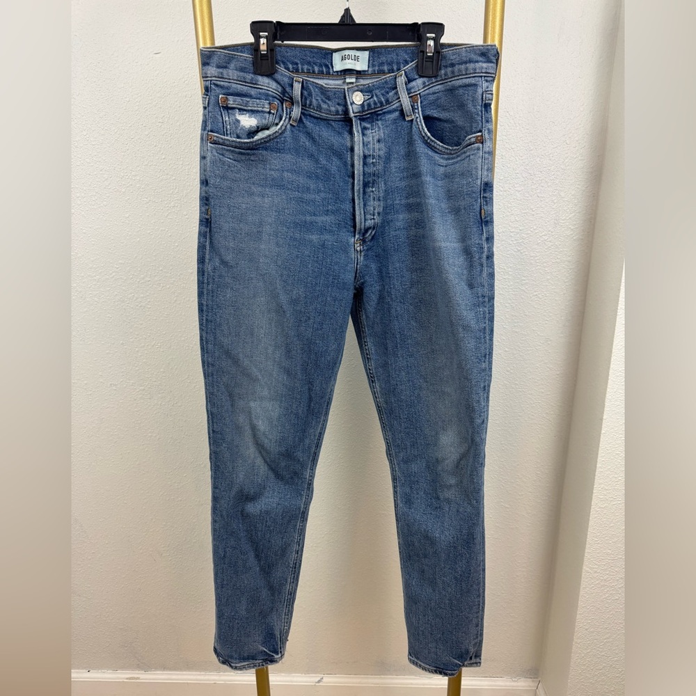 Agolde High Rise Blue Women's Jeans